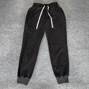 FIGS Zamora Scrub Jogger Pants Womens XS Black Medical Healthcare Doctor Uniform